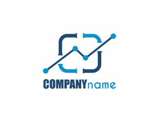 Projekt logo dla firmy statystyka company name | Projektowanie logo